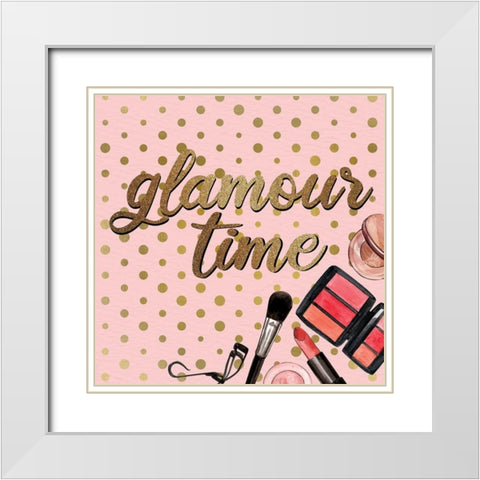 Diva 5 V3 White Modern Wood Framed Art Print with Double Matting by Allen, Kimberly