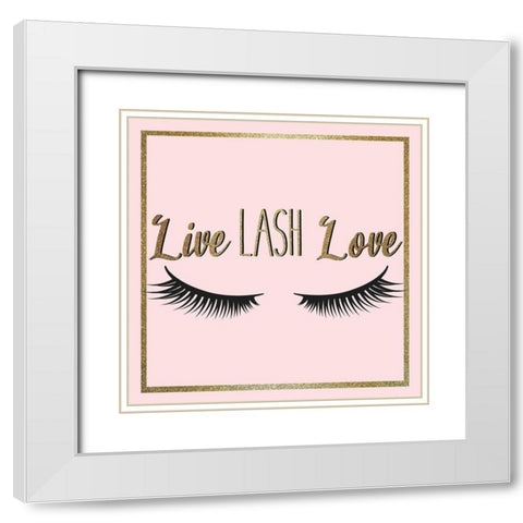 Lash 4 V3 White Modern Wood Framed Art Print with Double Matting by Allen, Kimberly