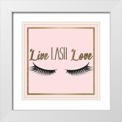 Lash 4 V3 White Modern Wood Framed Art Print with Double Matting by Allen, Kimberly