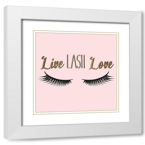 Lash 4 V2 White Modern Wood Framed Art Print with Double Matting by Allen, Kimberly