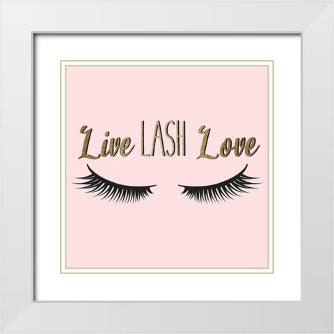 Lash 4 V2 White Modern Wood Framed Art Print with Double Matting by Allen, Kimberly