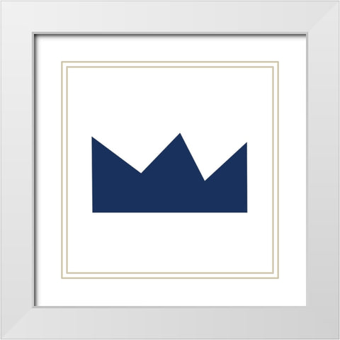 Be Strong 5 White Modern Wood Framed Art Print with Double Matting by Allen, Kimberly
