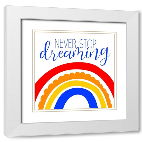 Bright Future 1 White Modern Wood Framed Art Print with Double Matting by Allen, Kimberly