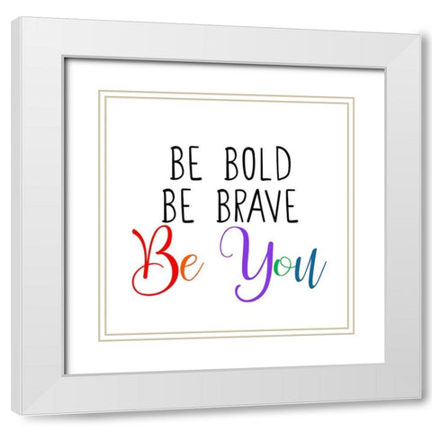 Bright Future 4 White Modern Wood Framed Art Print with Double Matting by Allen, Kimberly