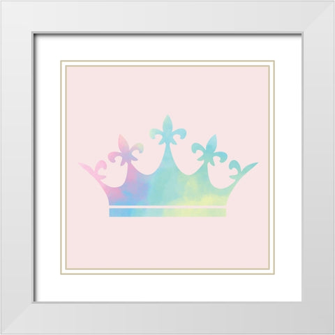 Crown White Modern Wood Framed Art Print with Double Matting by Allen, Kimberly