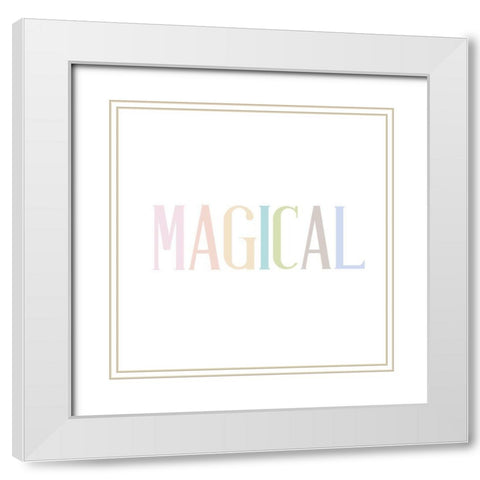 Magical White Modern Wood Framed Art Print with Double Matting by Allen, Kimberly
