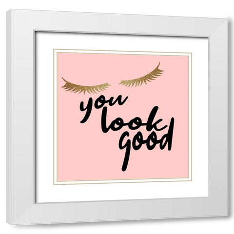 You Look White Modern Wood Framed Art Print with Double Matting by Allen, Kimberly