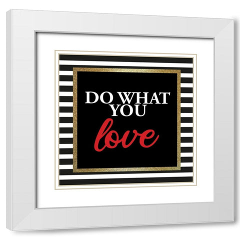 Queen 2 White Modern Wood Framed Art Print with Double Matting by Allen, Kimberly