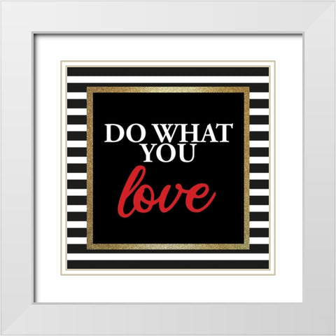 Queen 2 White Modern Wood Framed Art Print with Double Matting by Allen, Kimberly