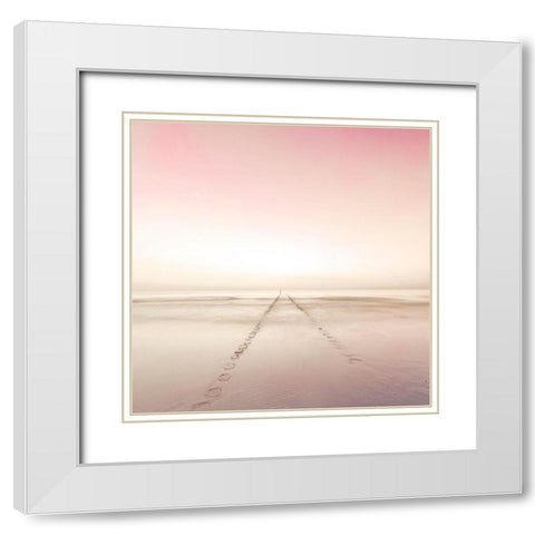 Water Pathway 2 White Modern Wood Framed Art Print with Double Matting by Allen, Kimberly