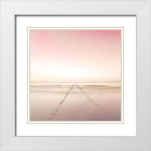 Water Pathway 2 White Modern Wood Framed Art Print with Double Matting by Allen, Kimberly