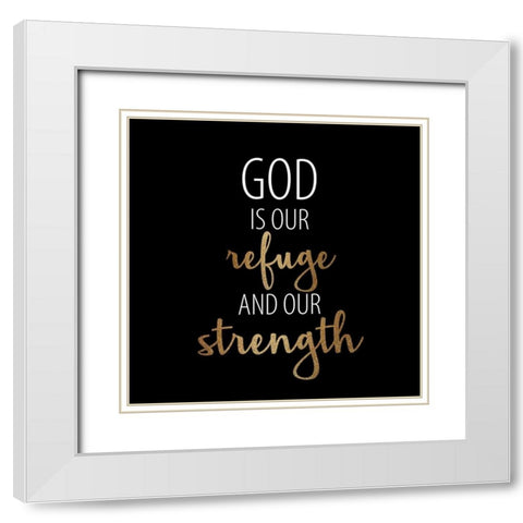 Refuge Leopard 1 White Modern Wood Framed Art Print with Double Matting by Allen, Kimberly