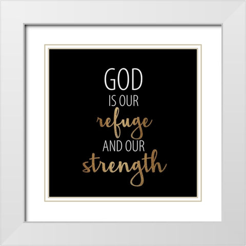 Refuge Leopard 1 White Modern Wood Framed Art Print with Double Matting by Allen, Kimberly