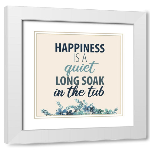 In the Tub 2 White Modern Wood Framed Art Print with Double Matting by Allen, Kimberly