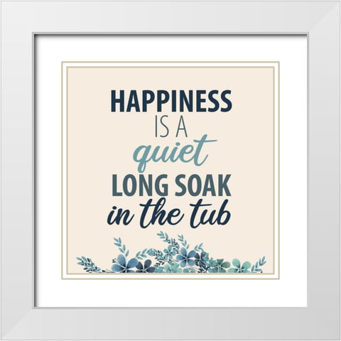 In the Tub 2 White Modern Wood Framed Art Print with Double Matting by Allen, Kimberly