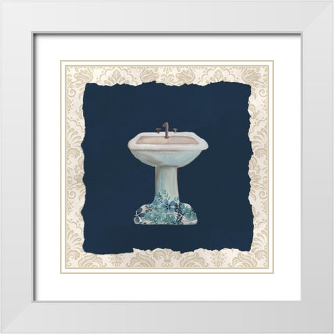 In the Tub 3 White Modern Wood Framed Art Print with Double Matting by Allen, Kimberly