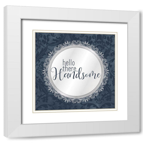 Mirror 1 White Modern Wood Framed Art Print with Double Matting by Allen, Kimberly