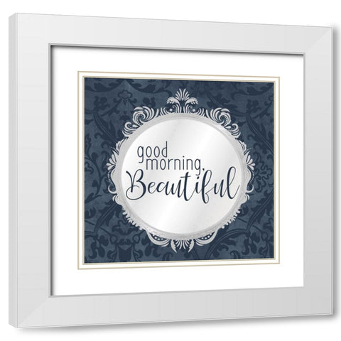 Mirror 2 White Modern Wood Framed Art Print with Double Matting by Allen, Kimberly