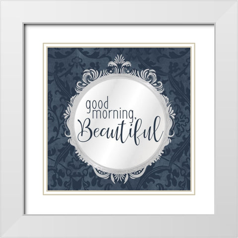 Mirror 2 White Modern Wood Framed Art Print with Double Matting by Allen, Kimberly