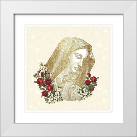 Pray 6 V2 White Modern Wood Framed Art Print with Double Matting by Allen, Kimberly