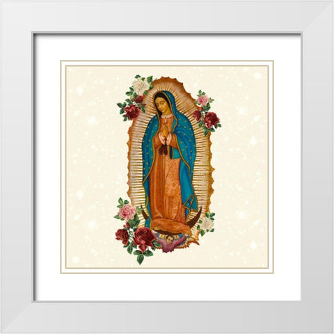 Pray 7 V2 White Modern Wood Framed Art Print with Double Matting by Allen, Kimberly
