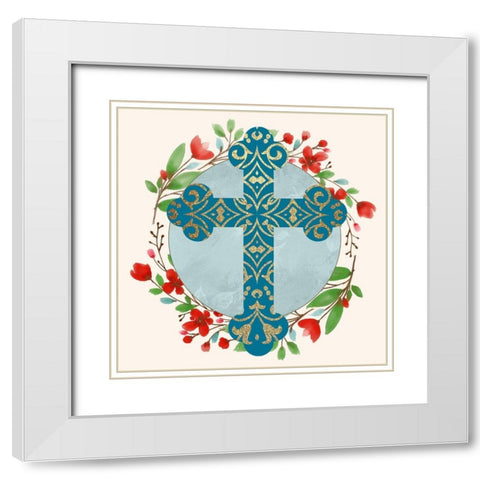 In Love 2 White Modern Wood Framed Art Print with Double Matting by Allen, Kimberly