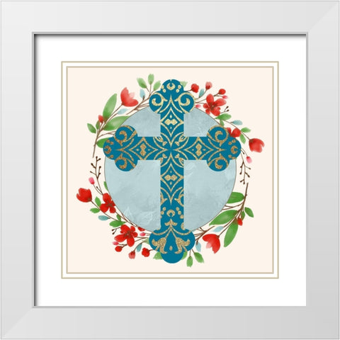 In Love 2 White Modern Wood Framed Art Print with Double Matting by Allen, Kimberly