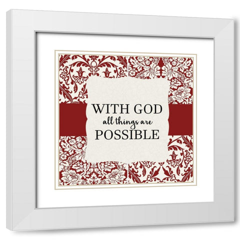 Your Needs 2 White Modern Wood Framed Art Print with Double Matting by Allen, Kimberly