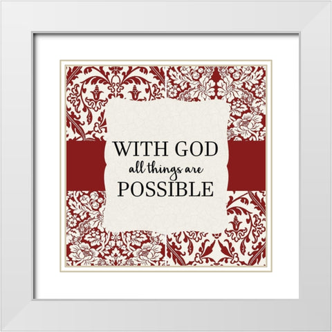 Your Needs 2 White Modern Wood Framed Art Print with Double Matting by Allen, Kimberly