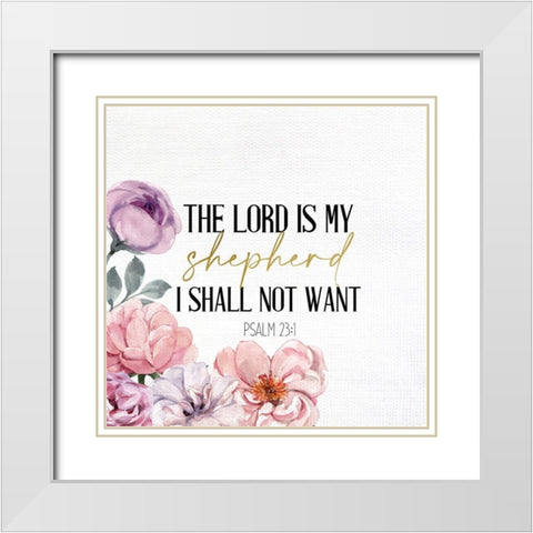 Is My Shepherd 2 White Modern Wood Framed Art Print with Double Matting by Allen, Kimberly