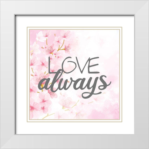 Cherry Blossom Paris 2 White Modern Wood Framed Art Print with Double Matting by Allen, Kimberly