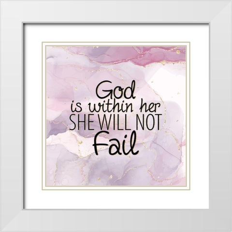 Within Her 1 White Modern Wood Framed Art Print with Double Matting by Allen, Kimberly