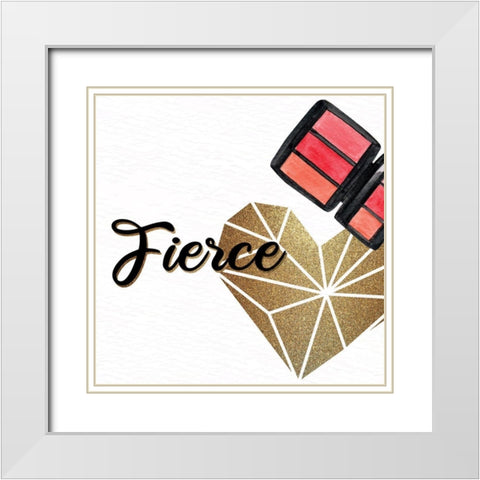 Diva 2 White Modern Wood Framed Art Print with Double Matting by Allen, Kimberly