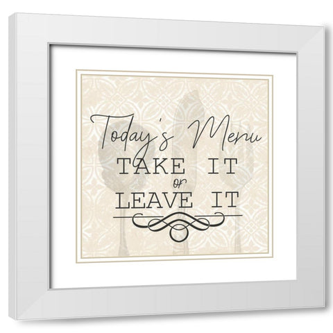 Family Kitchen 3 White Modern Wood Framed Art Print with Double Matting by Allen, Kimberly