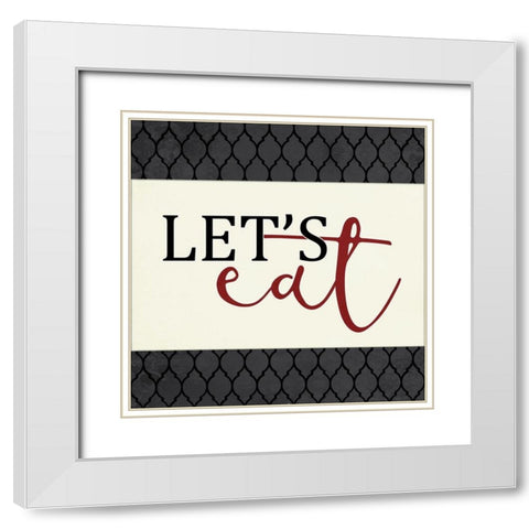 Happy Kitchen 3 White Modern Wood Framed Art Print with Double Matting by Allen, Kimberly
