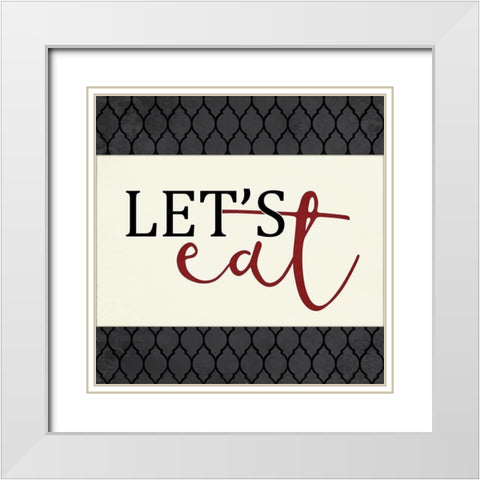 Happy Kitchen 3 White Modern Wood Framed Art Print with Double Matting by Allen, Kimberly