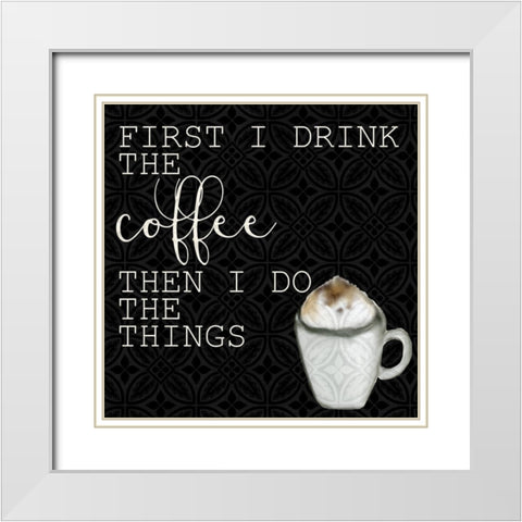 Rise 2 White Modern Wood Framed Art Print with Double Matting by Allen, Kimberly