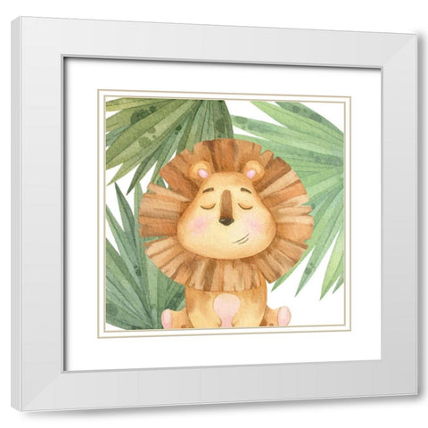 Goodnight Jungle 3 White Modern Wood Framed Art Print with Double Matting by Allen, Kimberly