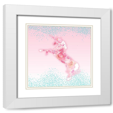 Never 3 White Modern Wood Framed Art Print with Double Matting by Allen, Kimberly