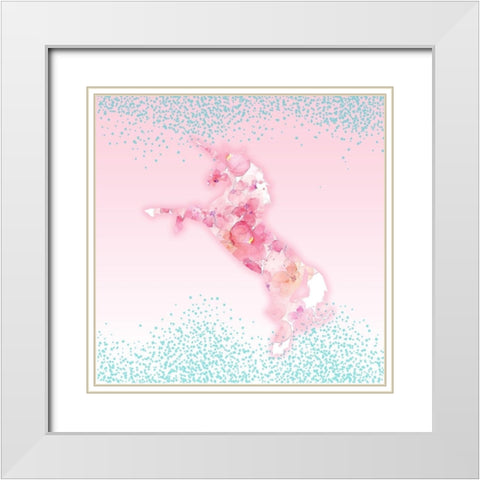 Never 3 White Modern Wood Framed Art Print with Double Matting by Allen, Kimberly