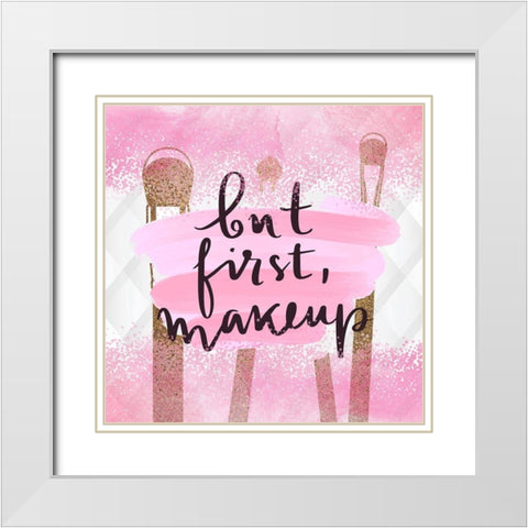 Brushes 2 White Modern Wood Framed Art Print with Double Matting by Allen, Kimberly