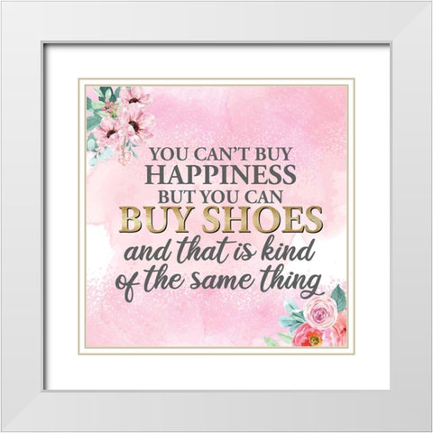 Elegance 3 White Modern Wood Framed Art Print with Double Matting by Allen, Kimberly