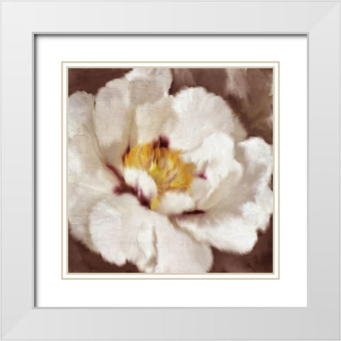 Fall Blooms White Modern Wood Framed Art Print with Double Matting by Allen, Kimberly