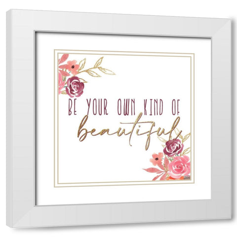 Just a Girl 4 White Modern Wood Framed Art Print with Double Matting by Allen, Kimberly