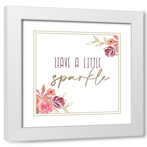 Just a Girl 5 White Modern Wood Framed Art Print with Double Matting by Allen, Kimberly