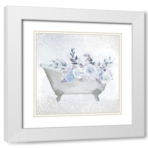 Wash Soak Relax 2 White Modern Wood Framed Art Print with Double Matting by Allen, Kimberly