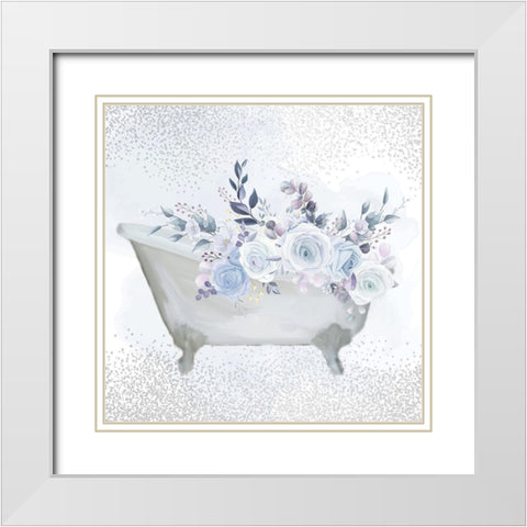 Wash Soak Relax 2 White Modern Wood Framed Art Print with Double Matting by Allen, Kimberly