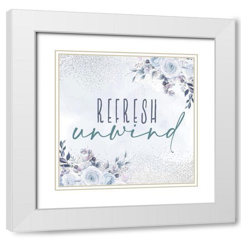 Wash Soak Relax 3 White Modern Wood Framed Art Print with Double Matting by Allen, Kimberly