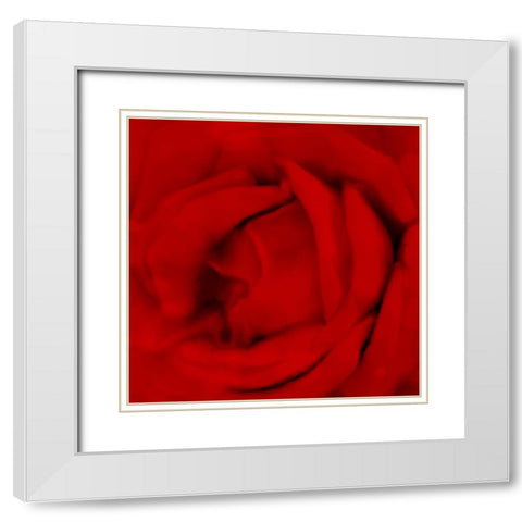 Red Umbrella Paris 2 White Modern Wood Framed Art Print with Double Matting by Allen, Kimberly