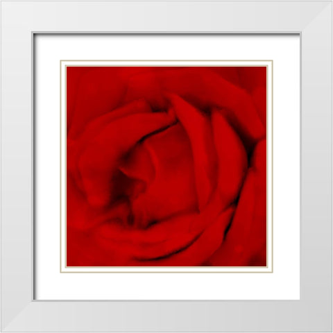 Red Umbrella Paris 2 White Modern Wood Framed Art Print with Double Matting by Allen, Kimberly